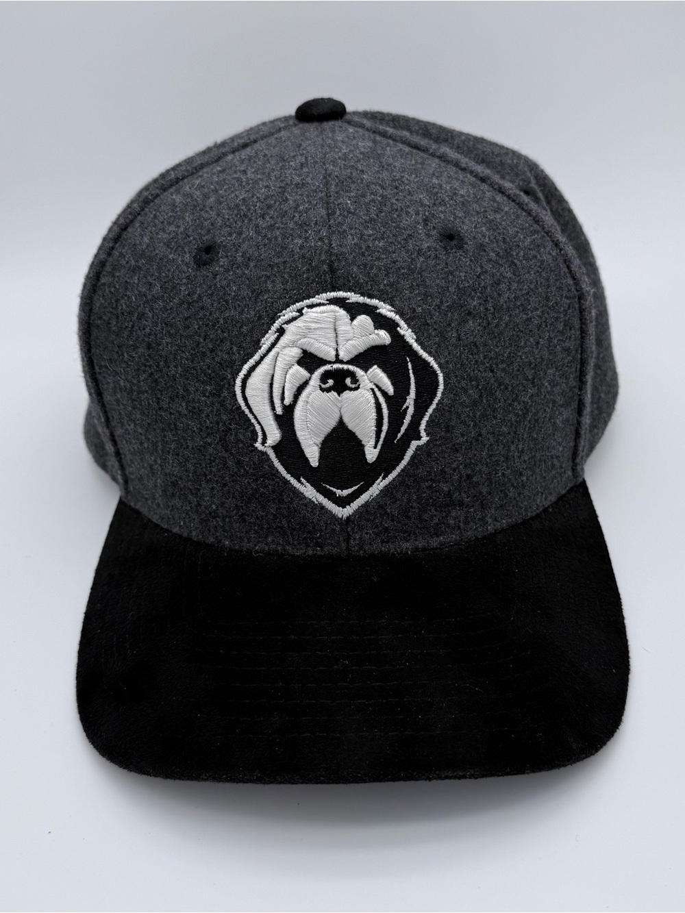 Newfoundland Growlers ECHL Zephyr Fitted Hat Grey Black Faux Suede Brim Size